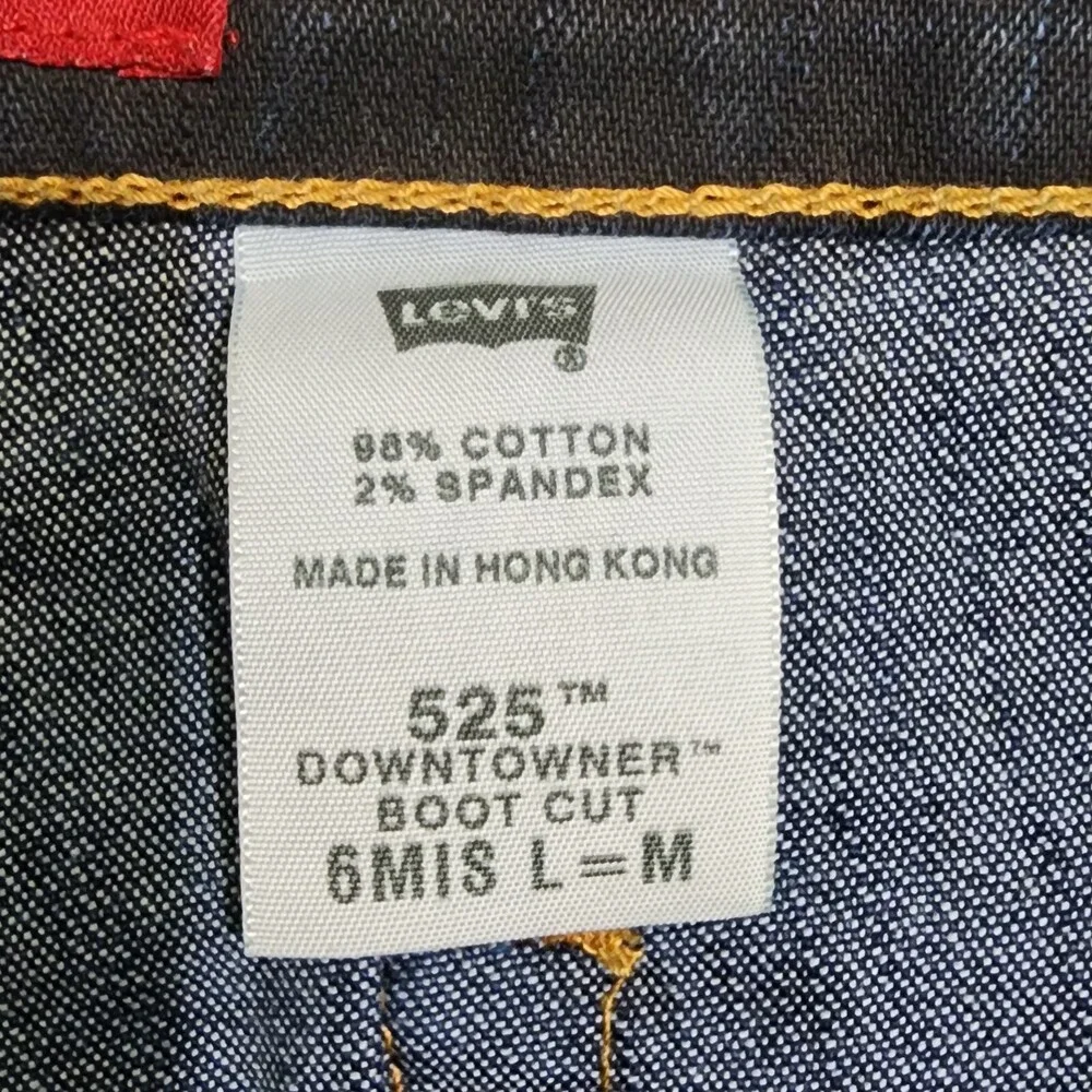 Levis 525 Noveau Downtowner Boot Cut Jeans 6 Mis Stretch Denim Hong Kong #1978